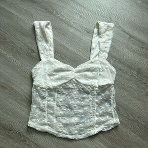 Urban Outfitters Mesh Lace Top🤍